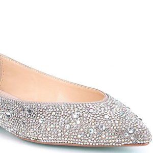 Betsey Johnson rhinestone jeweled dress flats